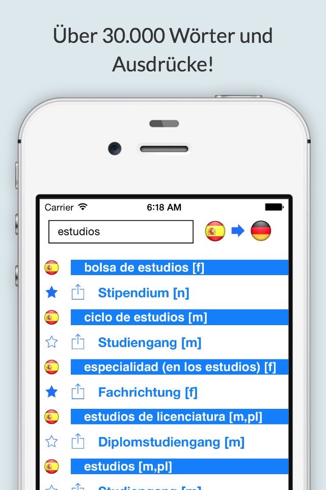 Spanish German Dictionary+ screenshot 2