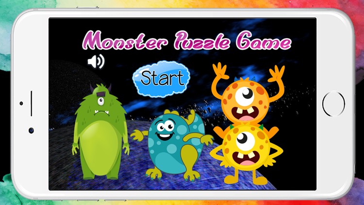 Monster and Alien Puzzles for Kindergarten Free