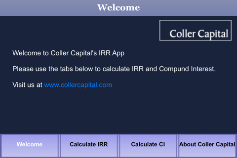 Coller Capital IRR Calculator App screenshot 3