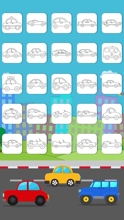 Cars Connect the Dots and Coloring Book free screenshot-4