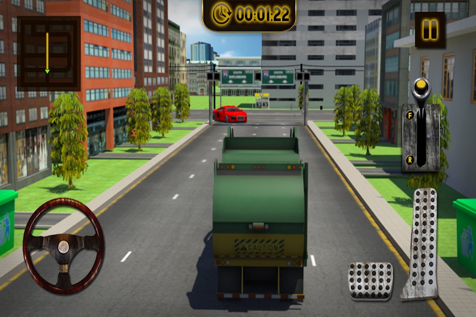 City Garbage Truck Driver Simulator: A Real Driving Test Game screenshot 4
