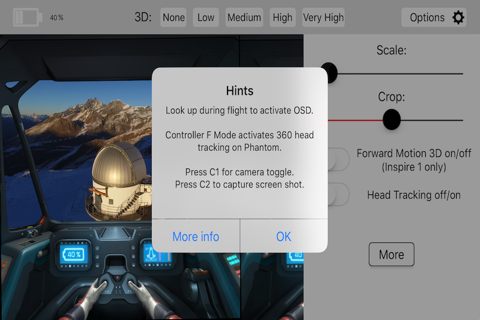 3D VR Cockpit - DJI Phantom 3/4 Mavic Inspire screenshot 4