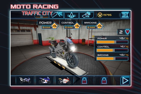 Moto Racing: Traffic City FREE screenshot 4
