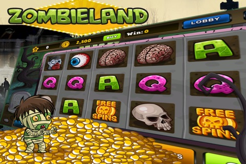 ZombieLand Slots - Free Las Vegas Slots Machine Game screenshot 2