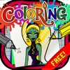 Coloring Book : Painting  Pictures Monster Dolls  Cartoon  Free Edition