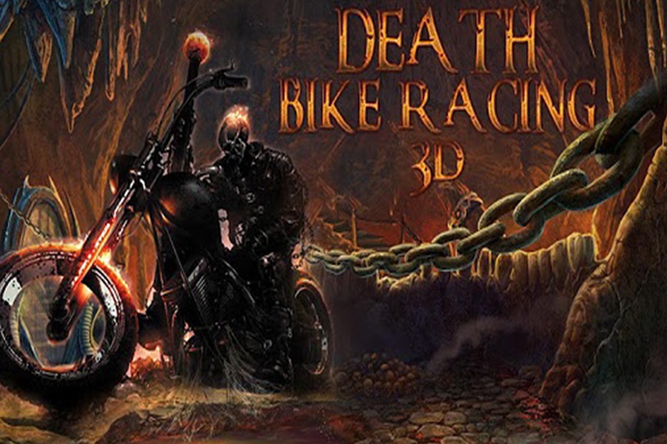 Death Bike Racing 3D. Ghost Rider Motorcycle Race in Skull Hell screenshot 2