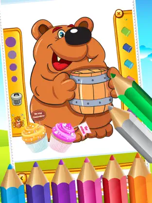 Imágen 2 Osito de peluche para colorear Dibujo Libro para Niños Juegos iphone