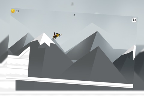 Snowmobile mountain trails hardcore racing screenshot 2