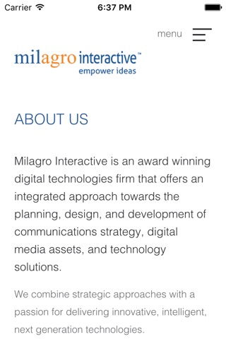 Milagro Interactive screenshot 3