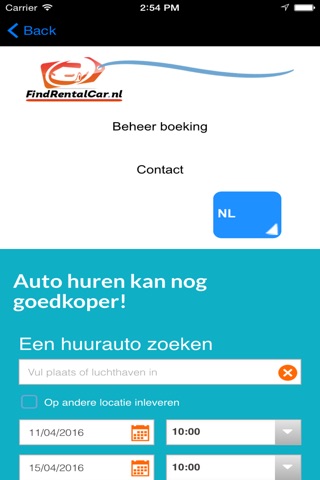 FindRentalCar.nl screenshot 4