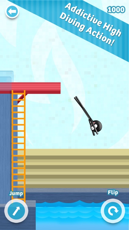 Stickman High Diving PRO - Touch, Jump & Flip!