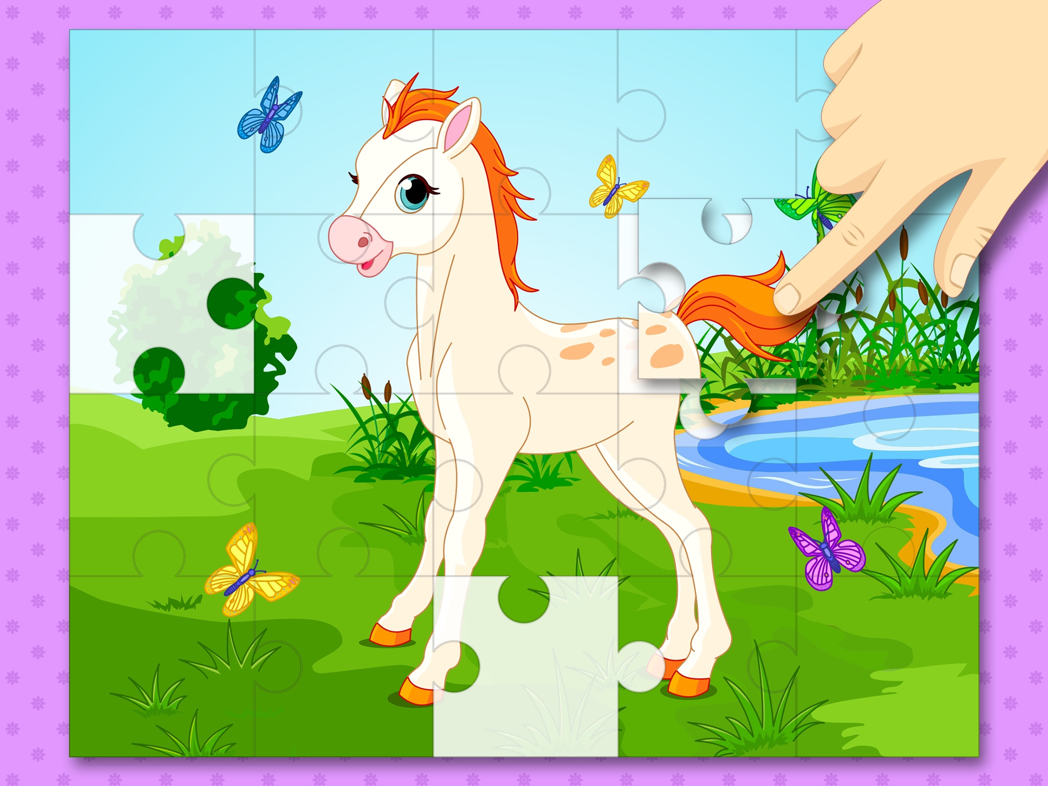Cute Ponies & Unicorns Jigsaw Puzzles : free logic game for toddlers, preschool kids and little girls screenshot 3