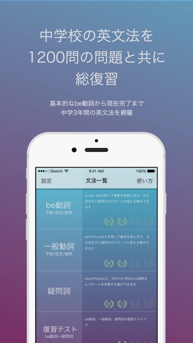 中学英文法総復習 パターンで覚える 瞬間英文法 Iphoneアプリ Applion