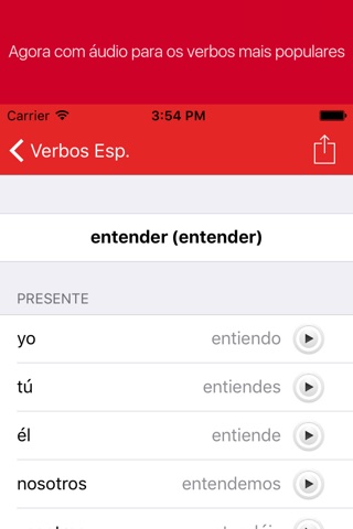 Spanish Verb Conjugator Pro screenshot 3