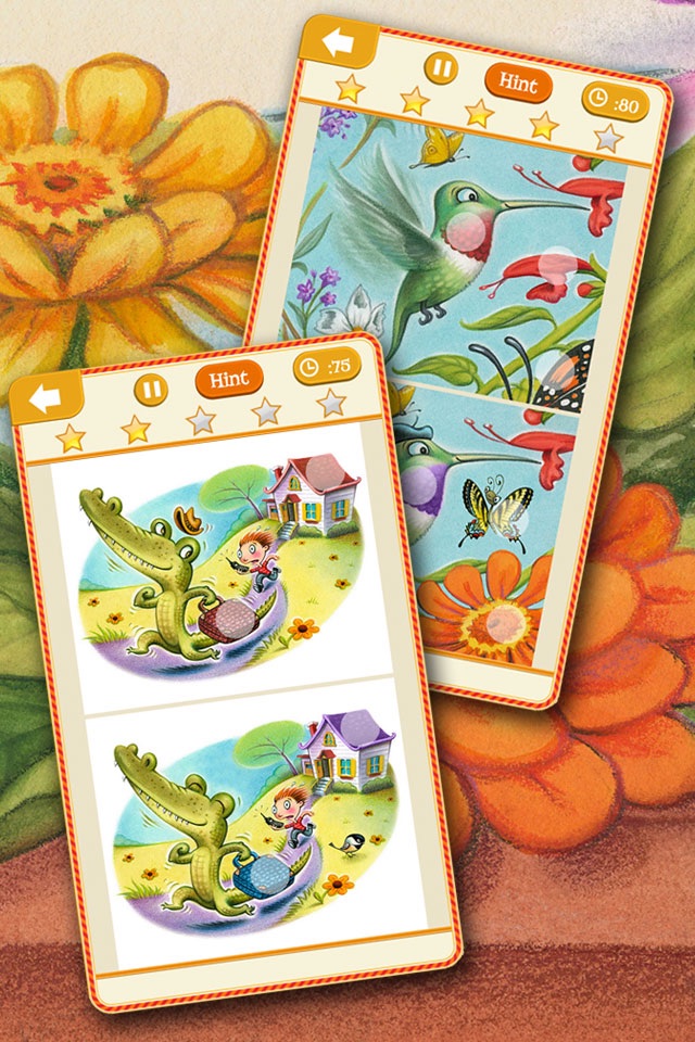 Animal Kingdom Spot the Difference Picture Hunter Puzzle Games for Kids and Family- Search and find differences in each pic! Free Edition screenshot 4