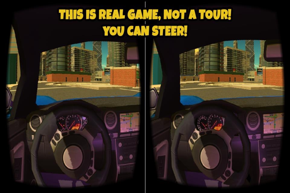 VR Car Driving Simulator : VR Game for Google Cardboard screenshot 2