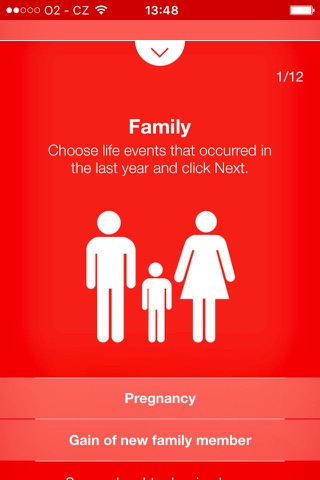 Stress Test - risk calculator of life stress - náhled