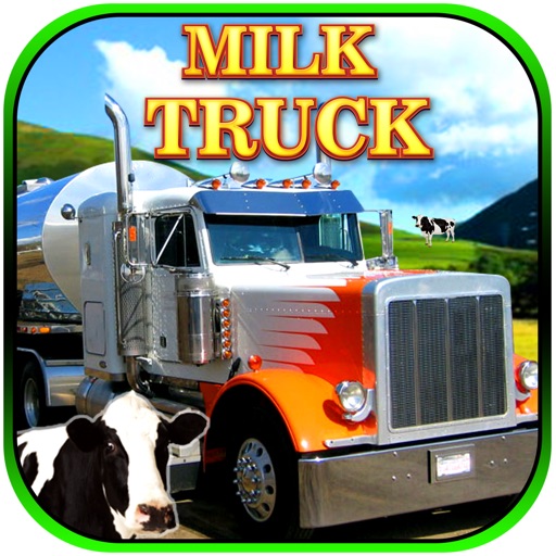 Dairy Farm Milk Delivery Truck Icon