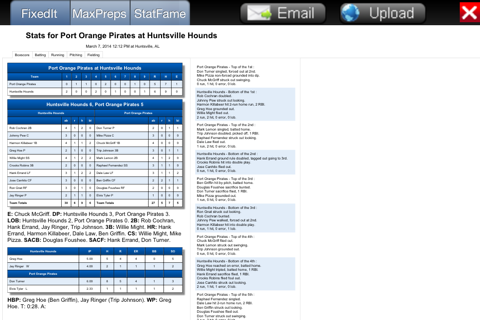 Fixed It! Baseball ScoreBook - Lite screenshot 4