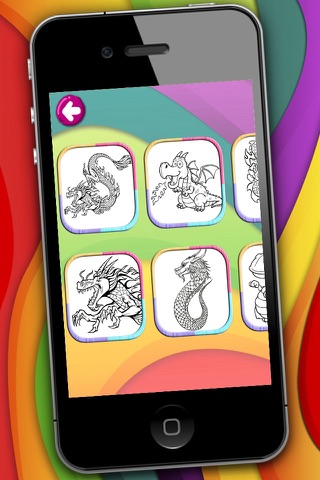 Dragons coloring book & paint fantastic animals Premium screenshot 4