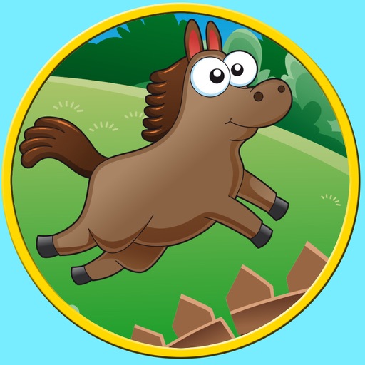 horses delightful for kids - no ads icon