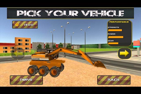 City Heavy Excavator Crane Sim screenshot 4