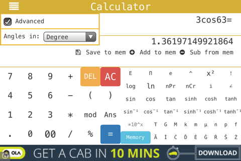 Multipurpose Calculator screenshot 3