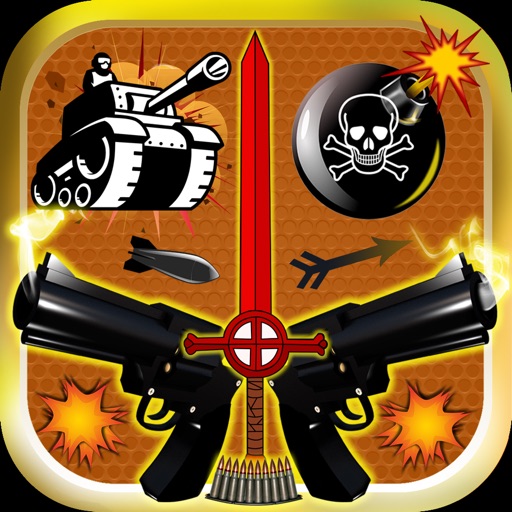 Weapon & Gun Sound Effects Button - Share Explosion Sounds via SMS & Timer Alert Plus icon