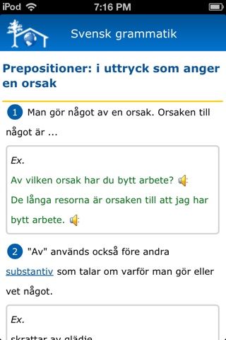 Svensk grammatik screenshot 4