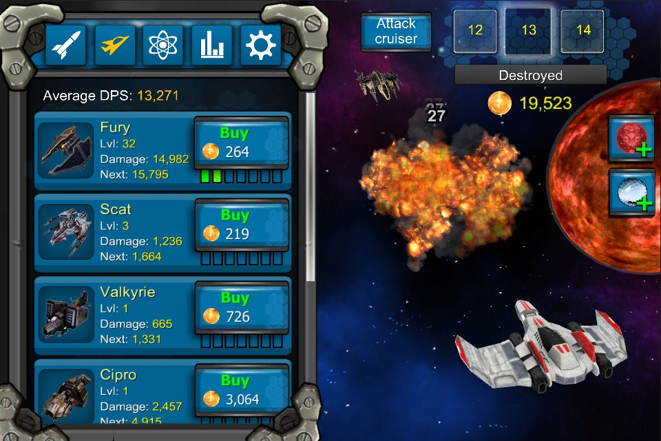 Galaxy War Clicker screenshot 2