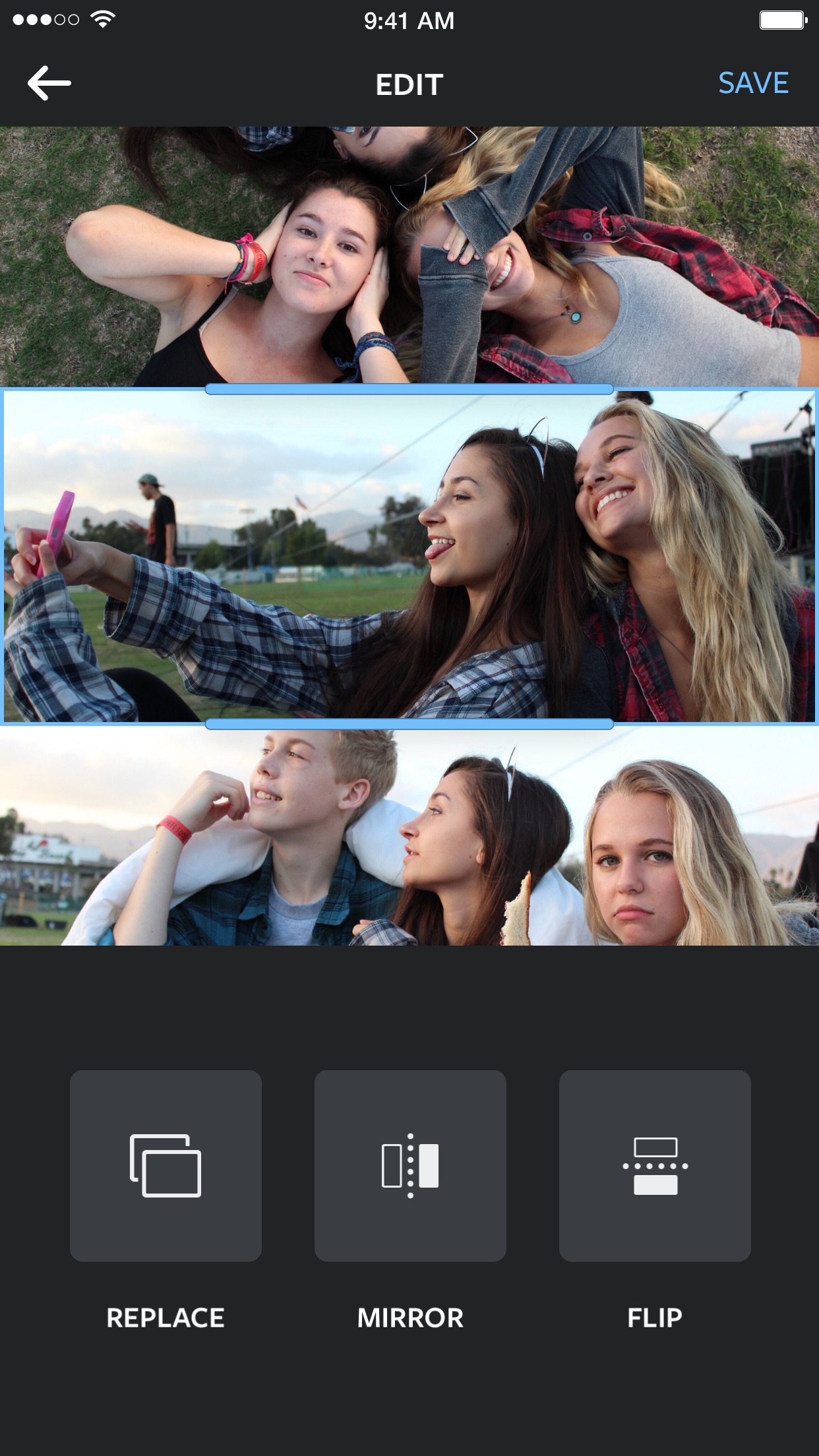 Screenshot do app Layout from Instagram