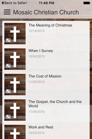 Mosaic Christian Church screenshot 2