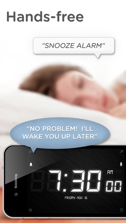 SpeakToSnooze - Alarm clock with voice control commands to snooze and turn off your alarm!