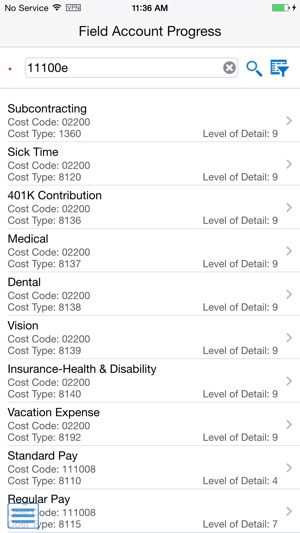 Field Account Progress Entry Smartphone for JDE E1(圖2)-速報App