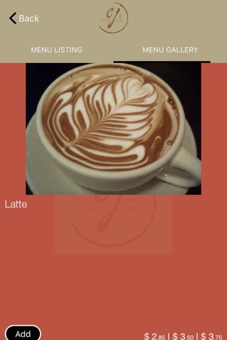 CJ's Coffee Cafe screenshot 3