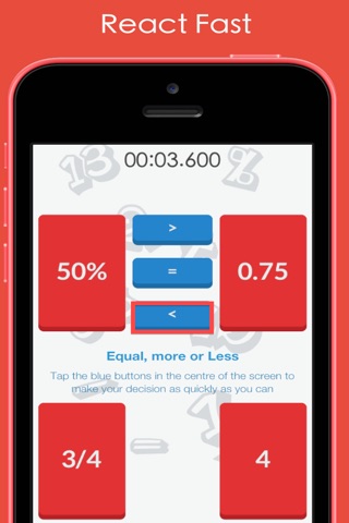 Equal, More, or Less - A fun, addictive math game screenshot 2