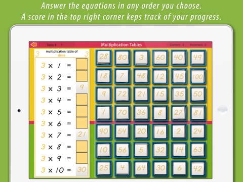 Multiplication Tables LITE - A Montessori Approach to Math screenshot 2