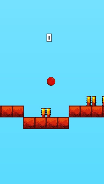 Red Bouncing Ball - Jump Over Spikes