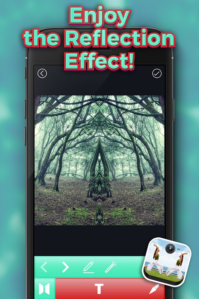 Mirror Photo Effects – Clone Yourself and Make Water Reflection in Pictures screenshot 3