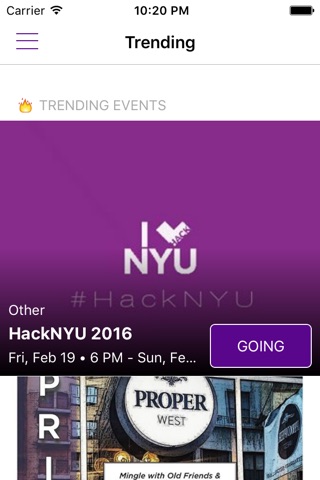 NYU Events screenshot 3