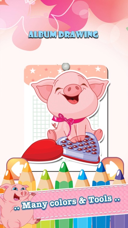 Pig Drawing Coloring Book - Cute Caricature Art Ideas pages for kids