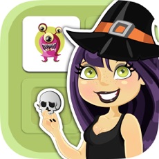 Activities of Halloween memory game: Learning game for kids