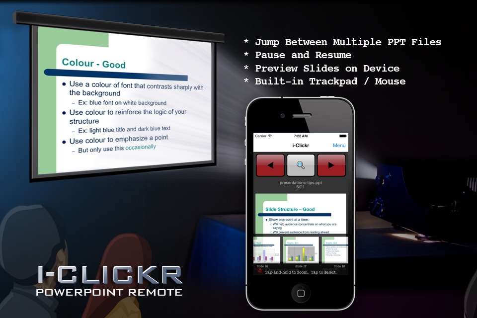 i-Clickr Remote for PowerPoint Lite screenshot 3