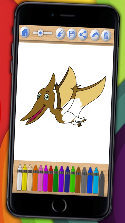 Dinosaurs Coloring book & Paint the Jurassic screenshot-3