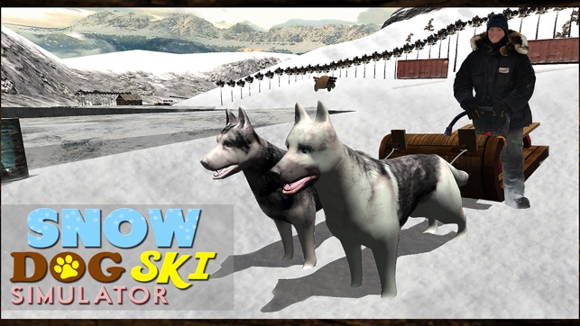 Winter Snow Dog Sledding Ski Simulator 3D(圖2)-速報App