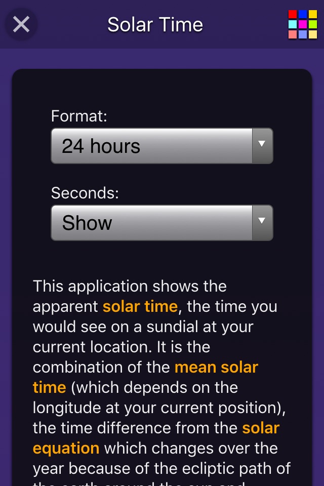 Solar Time screenshot 3