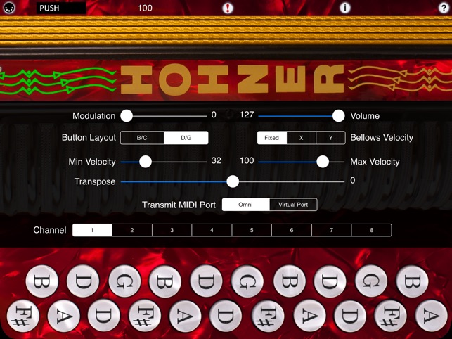 Hohner MIDI Melodeon - Two-Row Button Accordion MIDI Control(圖3)-速報App