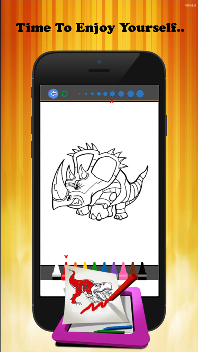 Dinosaur Peinture et Coloring Book - Jeux gratuits pour Kids LearningCapture d'écran de 3