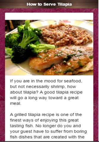 Tasty Tilapia Recipes screenshot 3