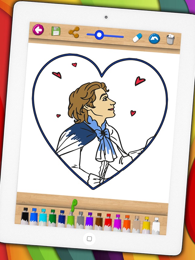 Askepot Malebog & Paint klassiske for børn i App Store